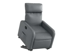 Clearance Poltrona Confortável | Poltrona reclinável elevatória couro artificial SHL570426 Cinzento