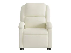 Poltrona| Poltrona Confortável | Poltrona reclinável elevatória veludo cor SHL58325 Creme