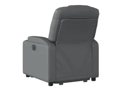 Poltrona| Poltrona Confortável | Poltrona reclinável elevatória couro artificial SHL99074 Cinzento