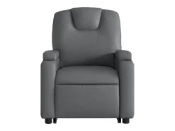 Poltrona| Poltrona Confortável | Poltrona reclinável elevatória couro artificial SHL99074 Cinzento