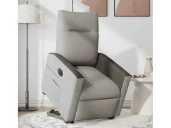 Sale Poltrona Confortável | Poltrona reclinável elevatória elétrica tecido -nublado SHL248458 Cinzento