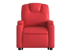 Poltrona| Poltrona Confortável | Poltrona reclinável elevatória elétrica couro artif. SHL137581 Vermelho