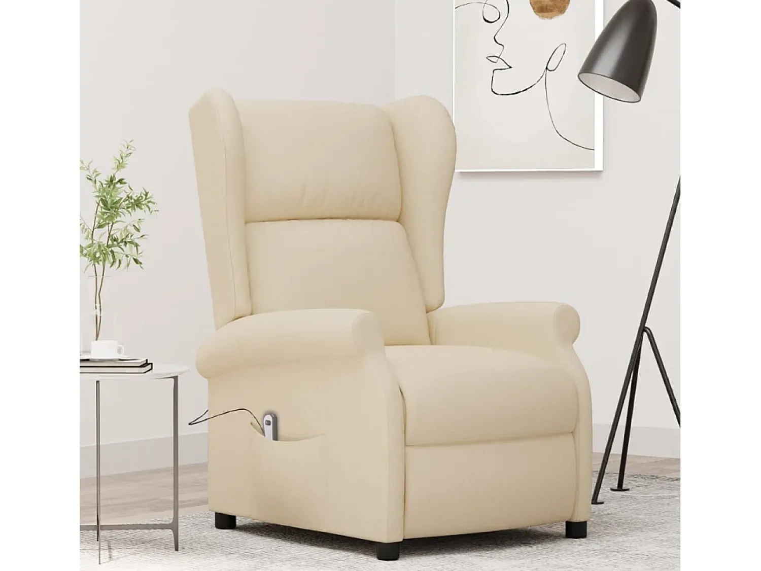 Poltrona Confortável | Poltrona reclinável elétrica tecido cor SHL876865^ Poltrona