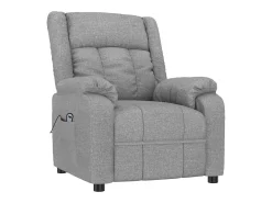 Clearance Poltrona Confortável | Poltrona reclinável elétrica tecido -claro SHL318236 Cinzento