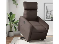 Poltrona Confortável | Poltrona reclinável elevatória couro artificial SHL705697^ Poltrona