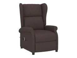 Poltrona| Poltrona Confortável | Poltrona reclinável elétrica tecido -escuro SHL231476 Castanho