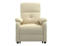 New Poltrona Confortável | Poltrona reclinável elétrica tecido cor SHL267251 Creme