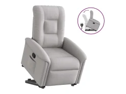 Poltrona| Poltrona Confortável | Poltrona reclinável elevatória tecido -nublado SHL780547 Cinzento