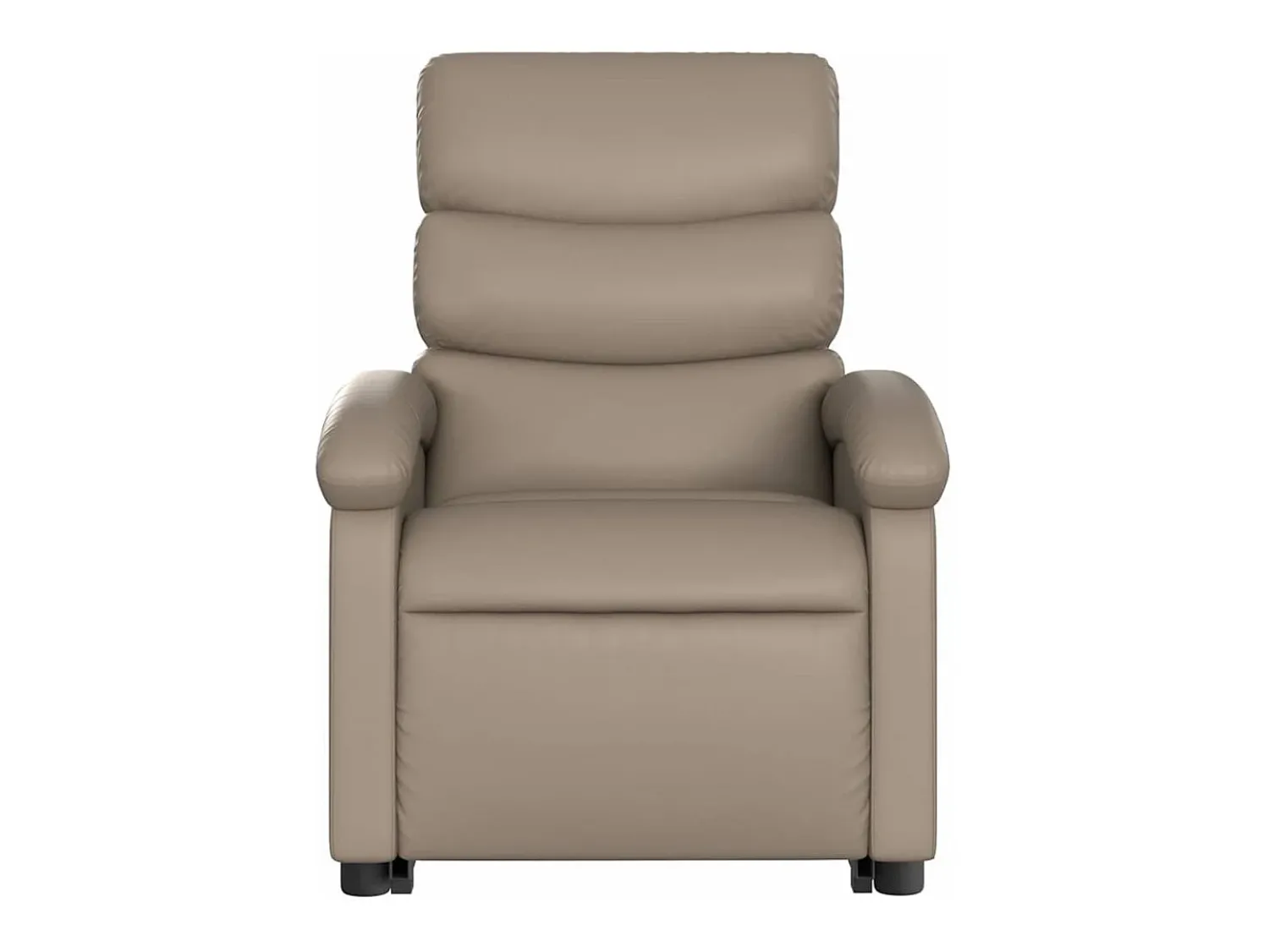 Poltrona Confortável | Poltrona reclinável elevatória couro artificial cor cappuccino SHL839245^ Poltrona