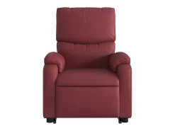Poltrona| Poltrona Confortável | Poltrona reclinável elevatória couro artificial tinto SHL829117 Vermelho