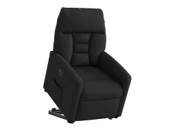 Poltrona| Poltrona Confortável | Poltrona reclinável elevatória elétrica tecido SHL542630 Preto