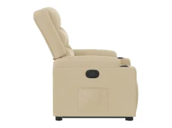 New Poltrona Confortável | Poltrona reclinável elevatória tecido cor SHL418708 Creme