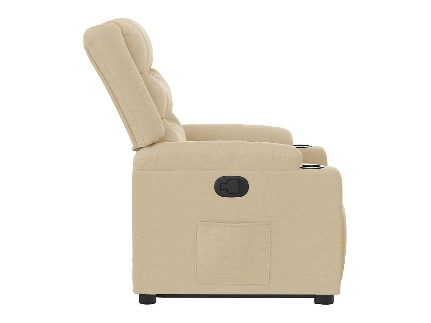 New Poltrona Confortável | Poltrona reclinável elevatória tecido cor SHL418708 Creme