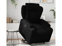 Poltrona| Poltrona Confortável | Poltrona reclinável elevatória couro artificial SHL593401 Preto