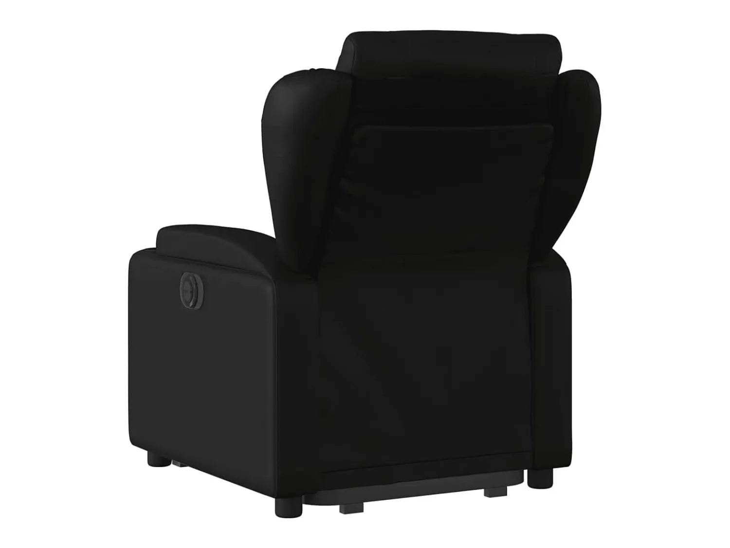 Poltrona| Poltrona Confortável | Poltrona reclinável elevatória couro artificial SHL593401 Preto