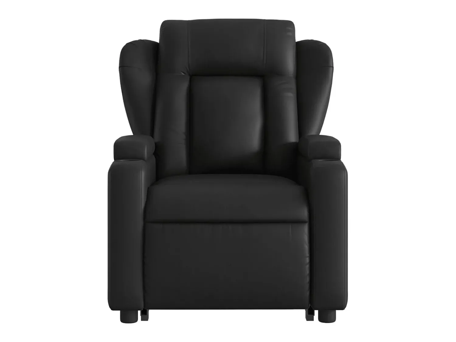 Poltrona| Poltrona Confortável | Poltrona reclinável elevatória couro artificial SHL593401 Preto