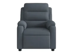 Poltrona* Poltrona Confortável | Poltrona reclinável elétrica veludo cinzento-escuro SHL120622 Cinza antracite