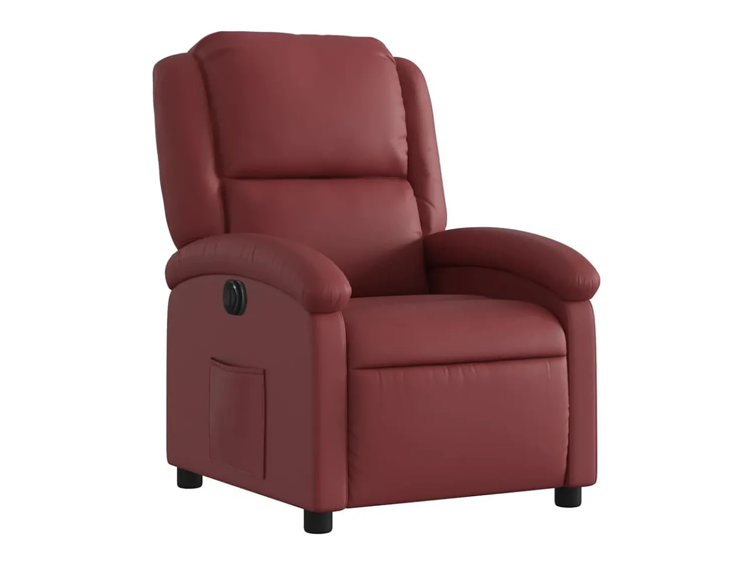 Poltrona Confortável | Poltrona reclinável elétrica couro artificial tinto SHL914856^ Poltrona