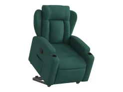 Poltrona* Poltrona Confortável | Poltrona reclinável elevatória tecido verde-escuro SHL320482 Verde pinho
