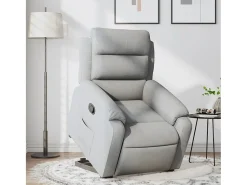 Poltrona| Poltrona Confortável | Poltrona reclinável elevatória tecido -claro SHL746461 Cinzento