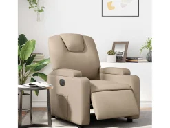 Poltrona* Poltrona Confortável | Poltrona reclinável elétrica couro artificial cor cappuccino SHL987589 Castanho
