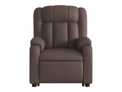 Poltrona* Poltrona Confortável | Poltrona reclinável elevatória couro artificial SHL404398 Castanho