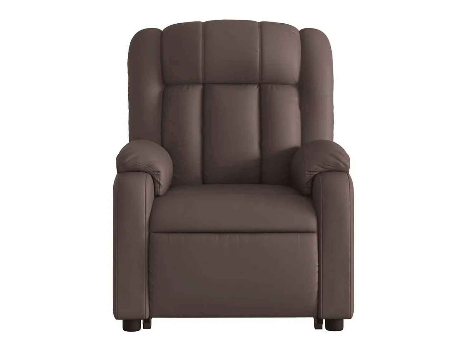 Poltrona* Poltrona Confortável | Poltrona reclinável elevatória couro artificial SHL404398 Castanho