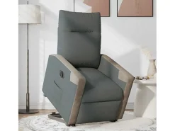 Poltrona| Poltrona Confortável | Poltrona reclinável elevatória elétrica tecido cinzento-escuro SHL555106 Cinza antracite