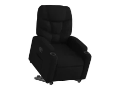 Hot Poltrona Confortável | Poltrona reclinável elevatória tecido SHL519956 Preto