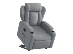 Poltrona* Poltrona Confortável | Poltrona reclinável elevatória tecido -claro SHL732591 Cinzento