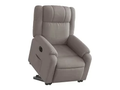 Poltrona* Poltrona Confortável | Poltrona reclinável elevatória elétrica cinza-acastanhado SHL471799 Taupe