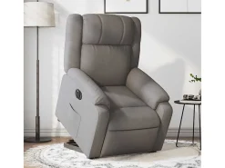 Poltrona* Poltrona Confortável | Poltrona reclinável elevatória elétrica cinza-acastanhado SHL471799 Taupe