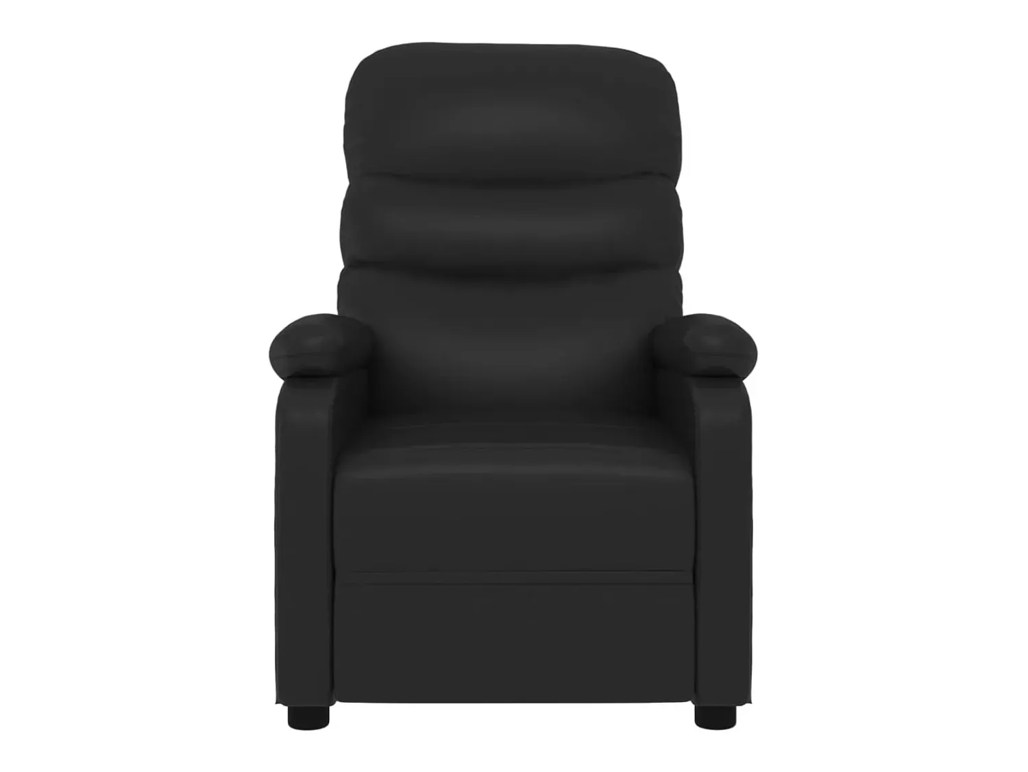 Clearance Poltrona Confortável | Poltrona reclinável elétrica couro artificial SHL384599 Preto