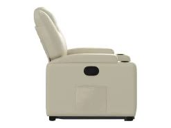 Poltrona* Poltrona Confortável | Poltrona reclinável elevatória couro artificial cor SHL783590 Creme