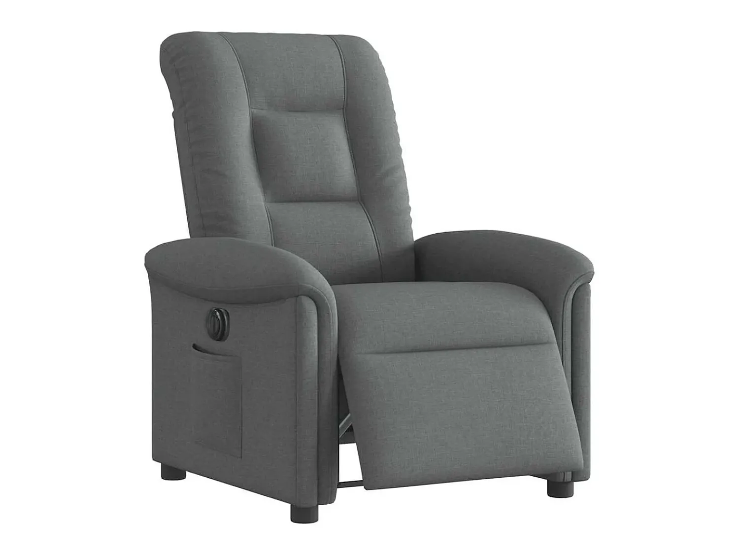 Poltrona Confortável | Poltrona reclinável elétrica tecido cinzento-escuro SHL498333^ Poltrona