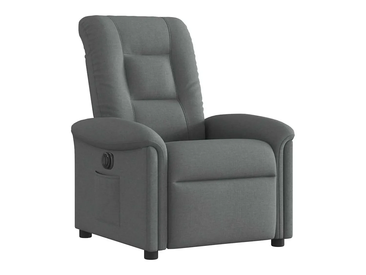 Poltrona Confortável | Poltrona reclinável elétrica tecido cinzento-escuro SHL498333^ Poltrona