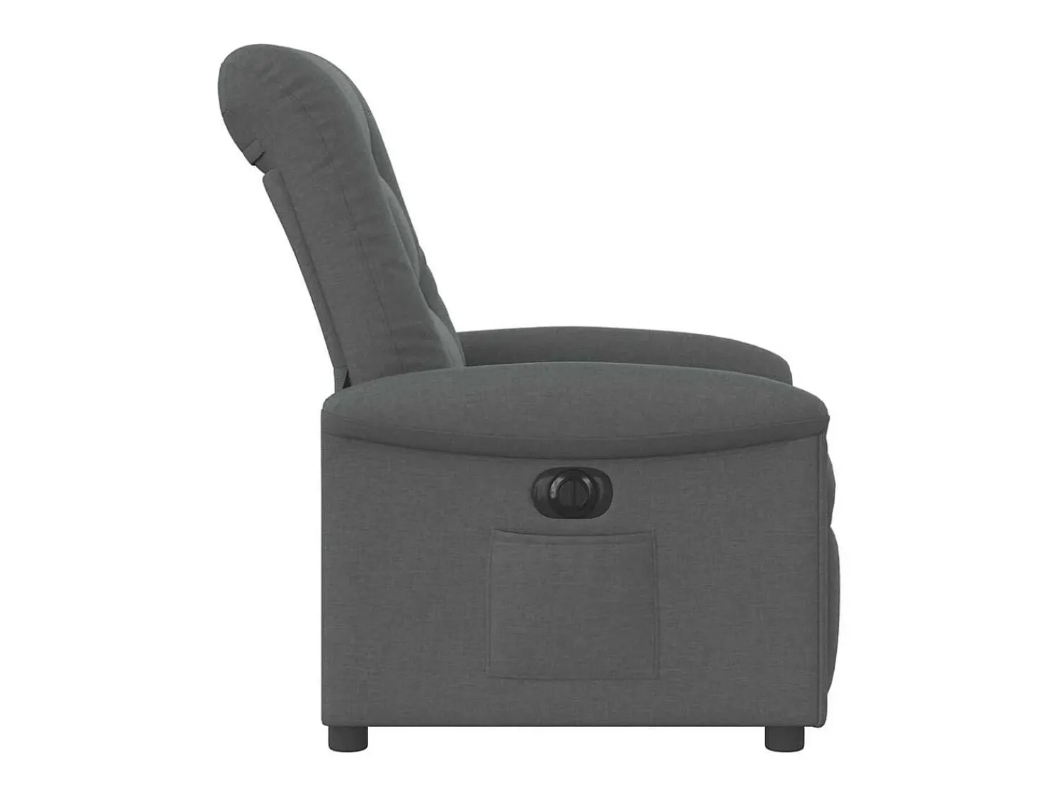 Poltrona Confortável | Poltrona reclinável elétrica tecido cinzento-escuro SHL498333^ Poltrona