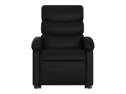 Poltrona| Poltrona Confortável | Poltrona reclinável elevatória elétrica couro artificial SHL680078 Preto