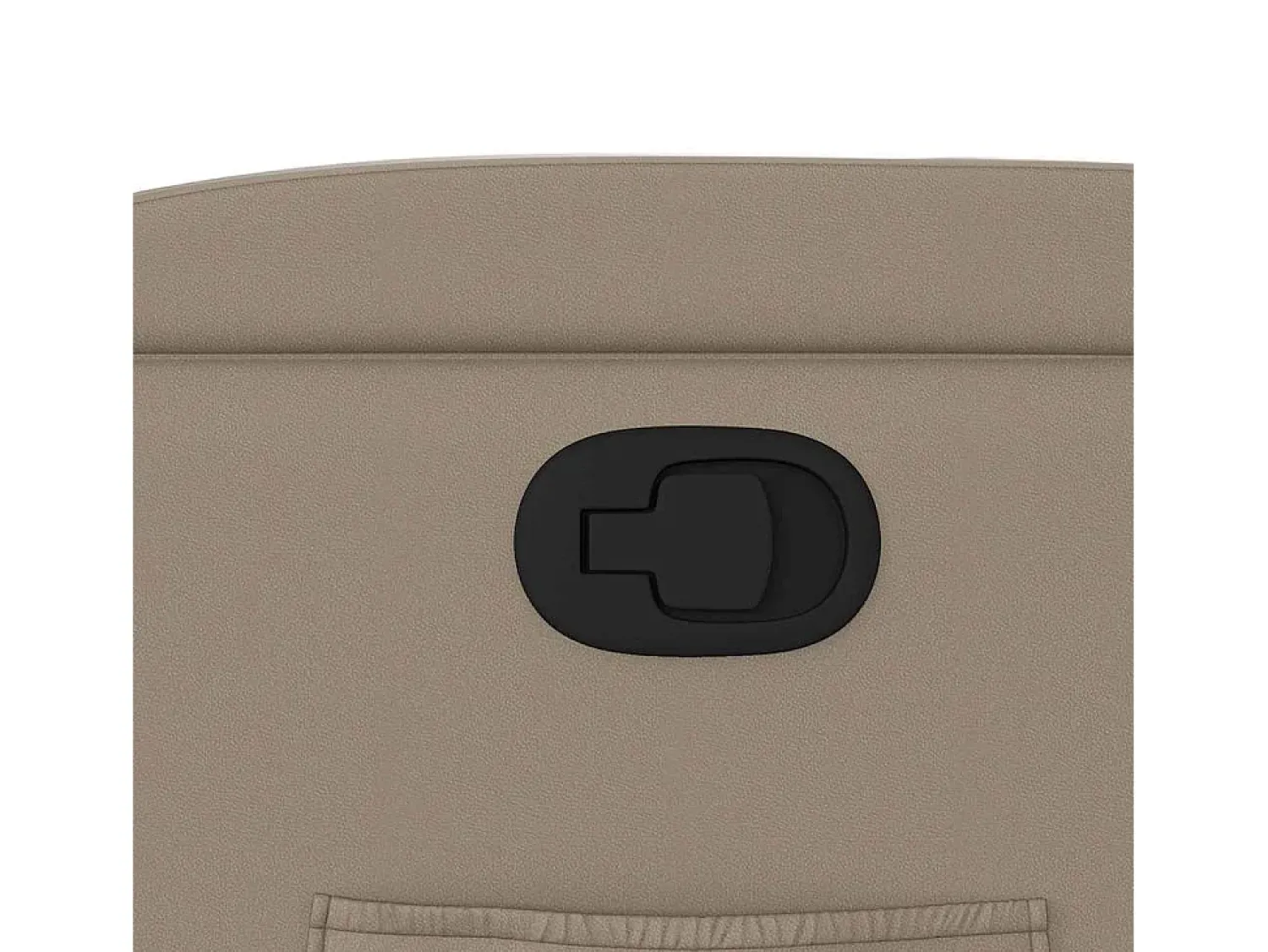 Poltrona| Poltrona Confortável | Poltrona reclinável elevatória couro artificial cor cappuccino SHL454099 Castanho