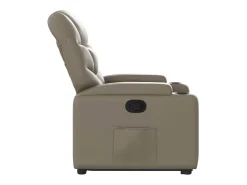 Poltrona* Poltrona Confortável | Poltrona reclinável elevatória couro artificial cor cappuccino SHL346407 Castanho