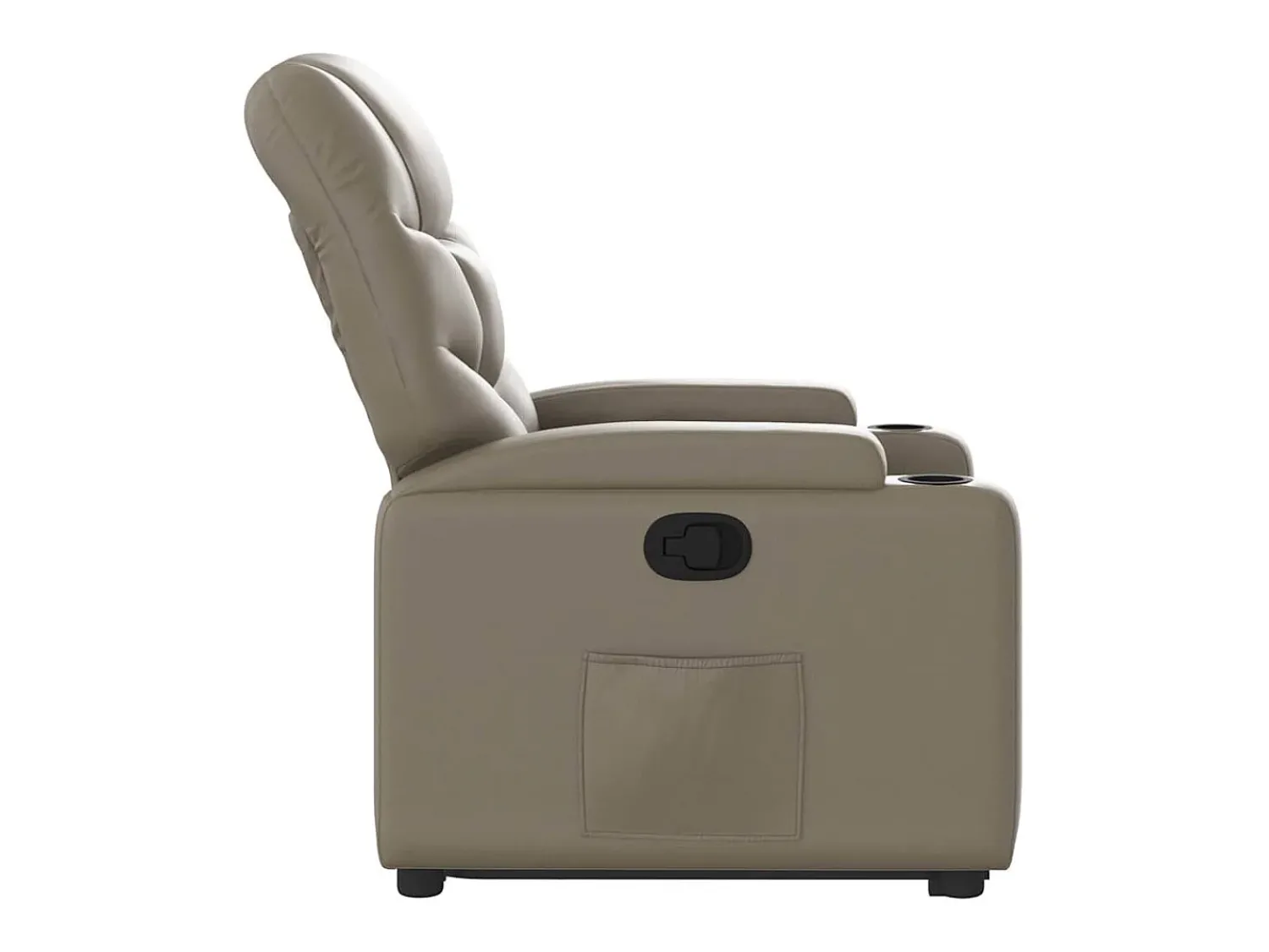 Poltrona* Poltrona Confortável | Poltrona reclinável elevatória couro artificial cor cappuccino SHL346407 Castanho