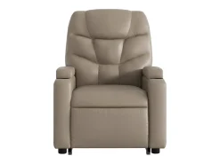 Poltrona* Poltrona Confortável | Poltrona reclinável elevatória couro artificial cor cappuccino SHL346407 Castanho