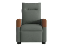 Poltrona Confortável | Poltrona reclinável elevatória elétrica tecido cinzento-escuro SHL783640^ Poltrona