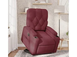 Clearance Poltrona Confortável | Poltrona reclinável elevatória elétrica tecido -tinto SHL56304 Vermelho