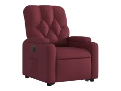 Clearance Poltrona Confortável | Poltrona reclinável elevatória elétrica tecido -tinto SHL56304 Vermelho