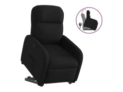 Poltrona* Poltrona Confortável | Poltrona reclinável elevatória tecido SHL364860 Preto