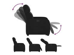 Poltrona* Poltrona Confortável | Poltrona reclinável elevatória tecido SHL364860 Preto