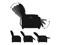 Poltrona* Poltrona Confortável | Poltrona reclinável elétrica couro artificial SHL409278 Preto
