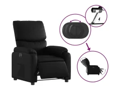 Poltrona* Poltrona Confortável | Poltrona reclinável elétrica couro artificial SHL409278 Preto