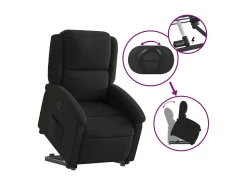 Poltrona| Poltrona Confortável | Poltrona reclinável elevatória tecido SHL564809 Preto